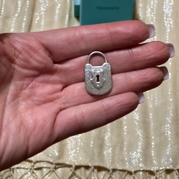 TIFFANY & CO. MD Vintage Lock Charm Sterling Silver. BRAND NEW! AUTHENTIC! - Picture 2 of 3